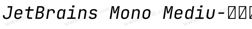 JetBrains Mono Mediu字体转换